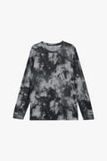 Warmer Long-Sleeved Shirt -Tie dye Black